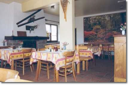 Hotel résidences Etang du Devin à Lapoutroie (Le Bonhomme) Alsace, Vosges. Restaurant